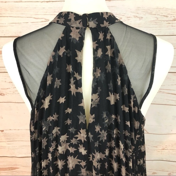 NWT BCBG Generation Sleeveless Galaxy Star Trapeze Swing Dress - Picture 8 of 10